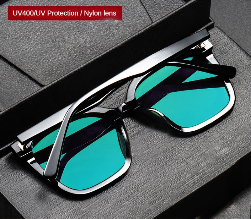 KKTREE Eclipse High-end Nylon Polarized Sunglasses with Green Inner Coating, TR Frame Eyewear, Unisex for Men and Women