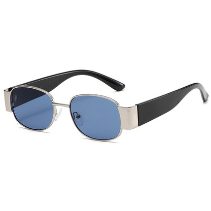 KKTREE Metal Square Retro Sunglasses, Fashionable for Both Men and Women, UV400 UV Protection