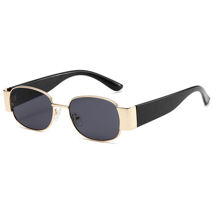 KKTREE Metal Square Retro Sunglasses, Fashionable for Both Men and Women, UV400 UV Protection