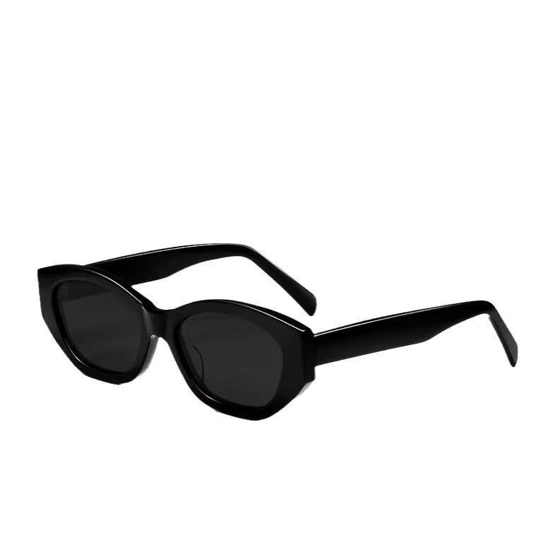 KKTREE NobleGaze Cat-eye Acetate Frame with Nylon-coated Lenses Eyewear, High-end Sunglasses for UV Protection