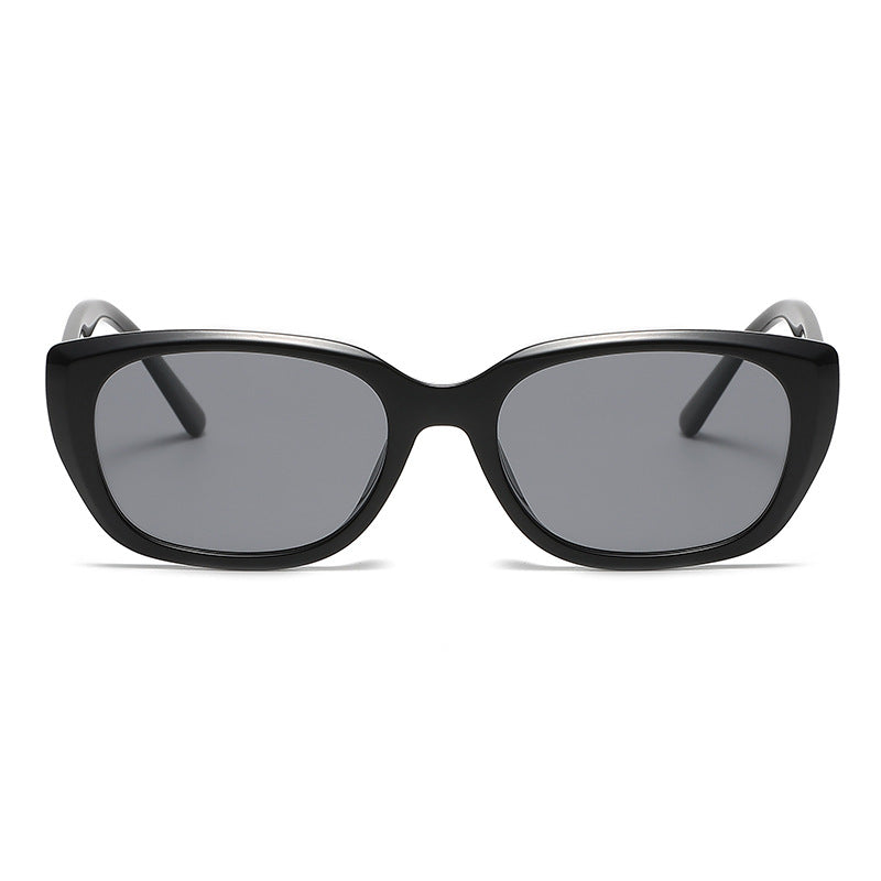 KKTREE Glow Fashionable Small Acetate Frame Sunglasses with A Sense of Elegance, UV Protection Sunnies