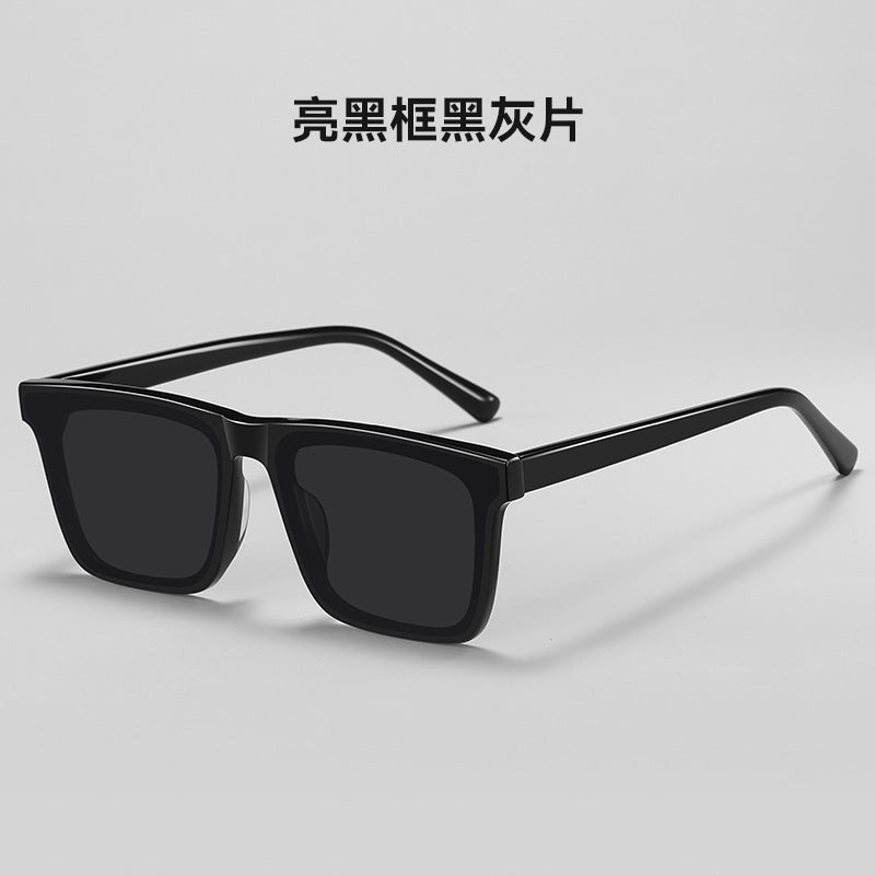 KKTREE Lunaflare High-quality Nylon Lens Square Frame Sunglasses, UV Protection, Suitable for Both Men and Women