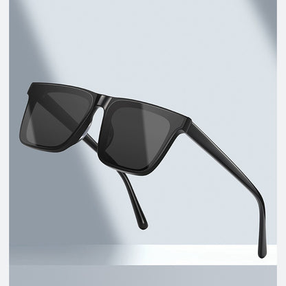 KKTREE Lunaflare High-quality Nylon Lens Square Frame Sunglasses, UV Protection, Suitable for Both Men and Women