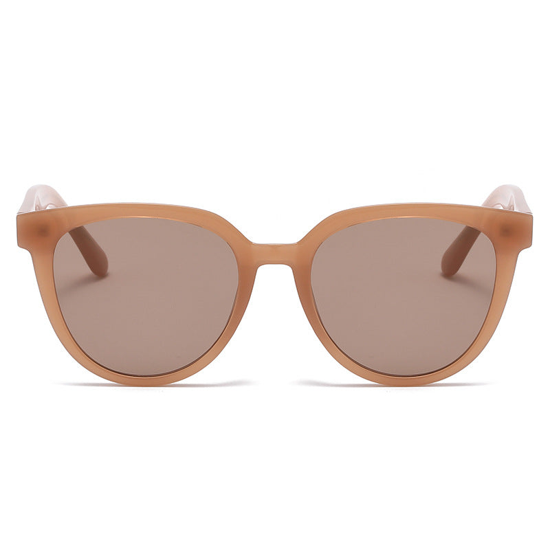 KKTREE Eclat New Stylish Sunglasses for Ladies with a High-end Vibe, featuring a Brown Eyeglass Frame and UV Protection