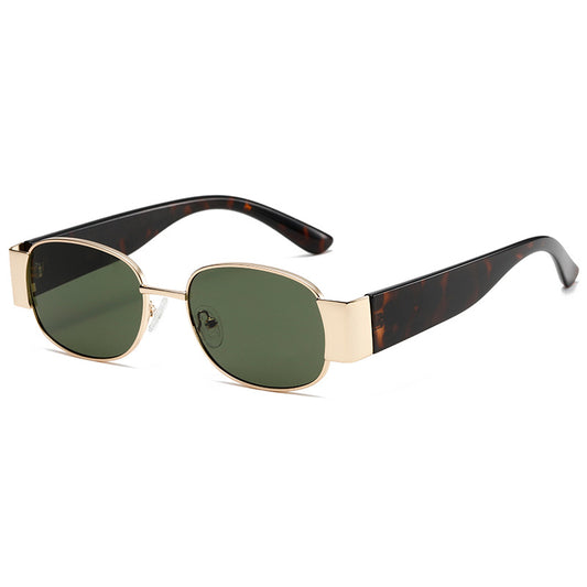 KKTREE Metal Square Retro Sunglasses, Fashionable for Both Men and Women, UV400 UV Protection